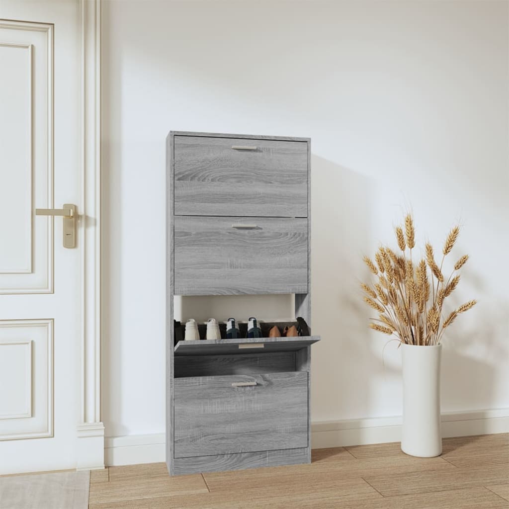 Schoenenkast 59X17X Bewerkt Hout Kleurig