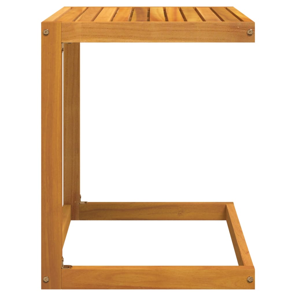 Bijzettafel C-Vormig 42X40X50 Cm Massief Acaciahout