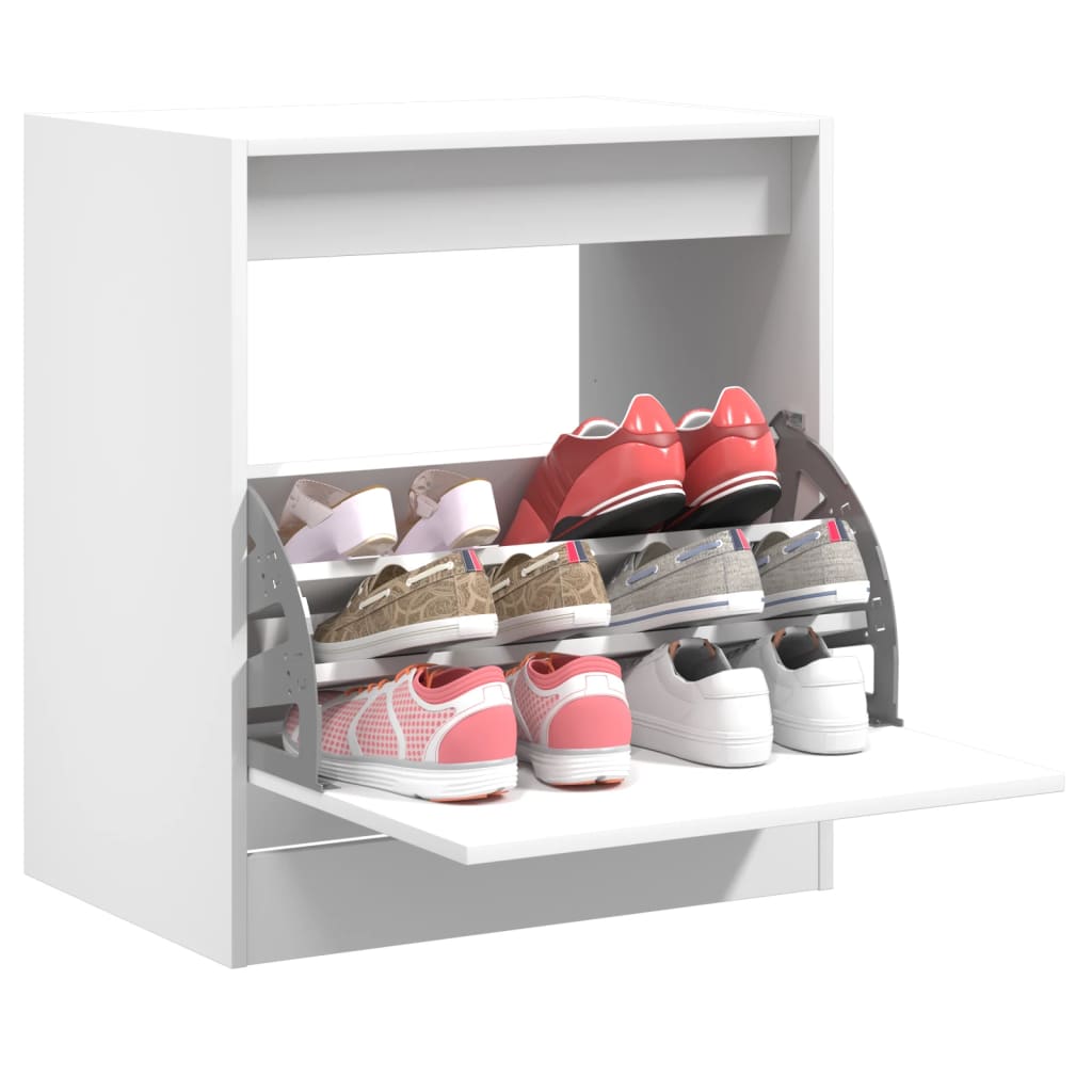 Schoenenkast Met 4 Klaplades 80X21X163,5 Cm
