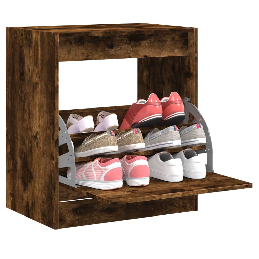 Schoenenkast Met 4 Klaplades 80X21X163,5 Cm