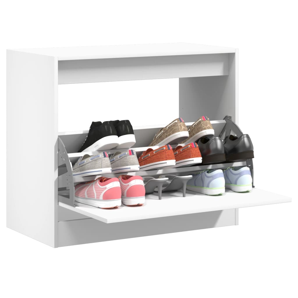 Schoenenkast Met 4 Klaplades 80X21X163,5 Cm