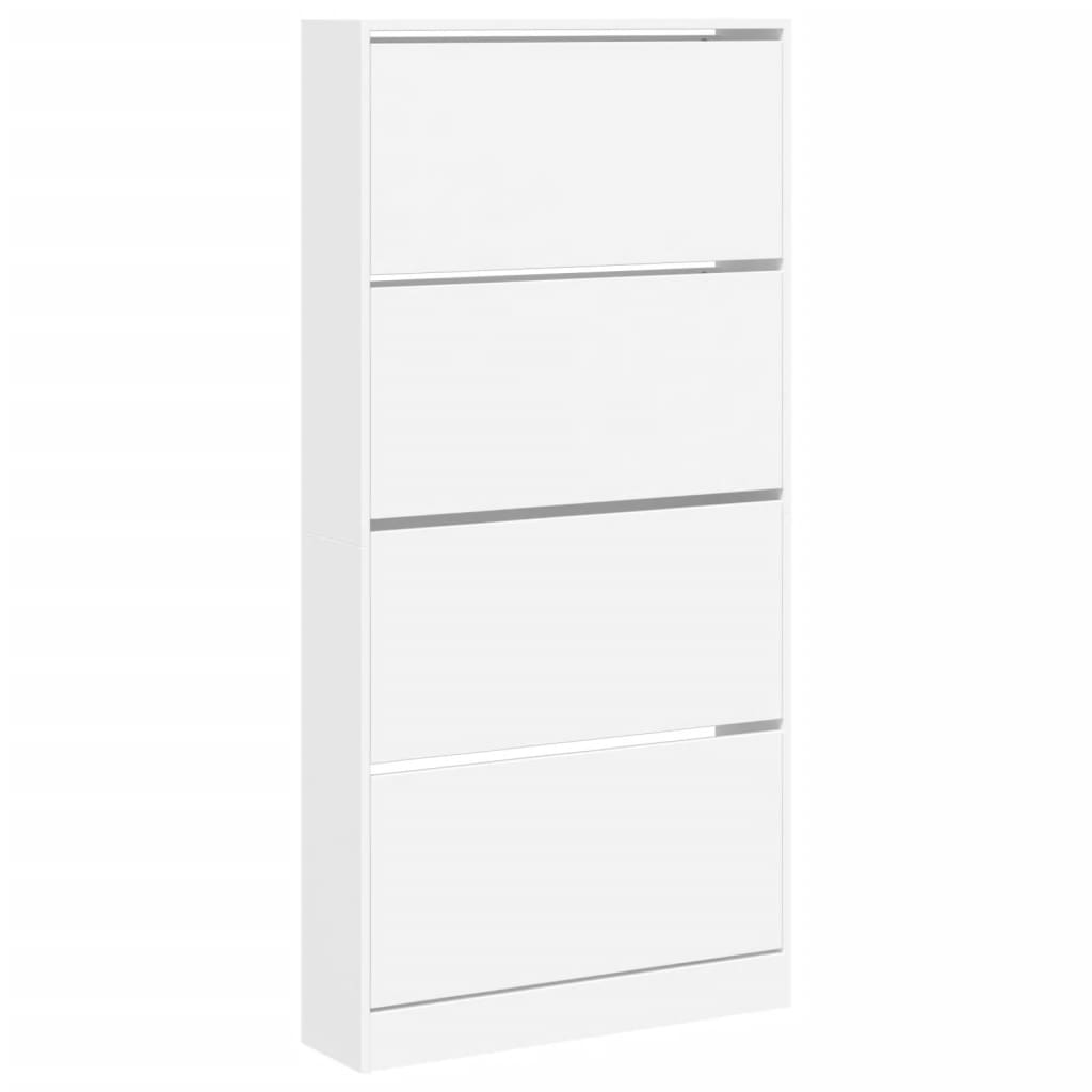 Schoenenkast Met 4 Klaplades 80X21X163,5 Cm