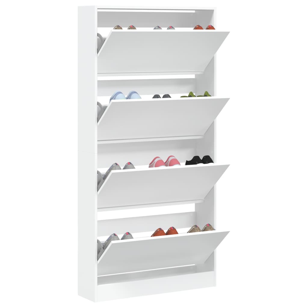 Schoenenkast Met 4 Klaplades 80X21X163,5 Cm