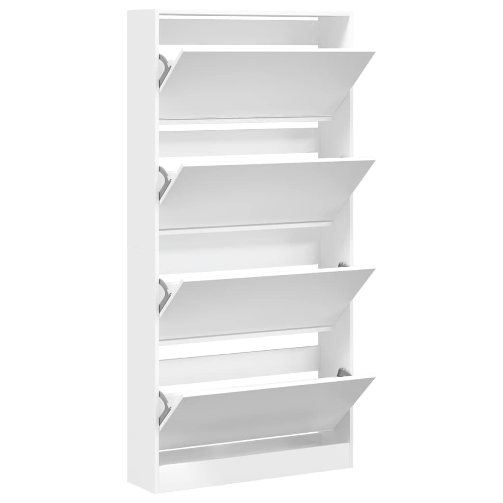 Schoenenkast Met 4 Klaplades 80X21X163,5 Cm