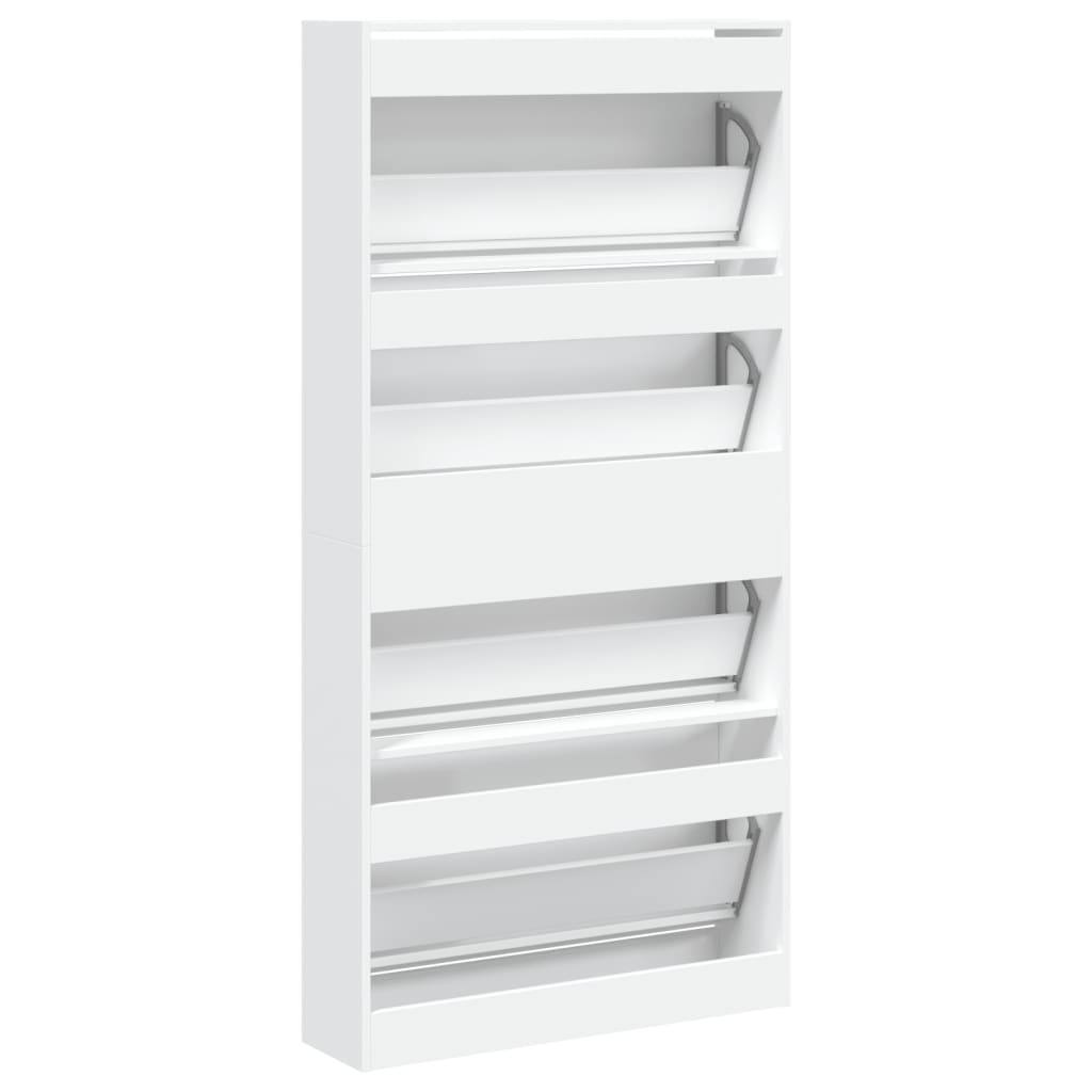 Schoenenkast Met 4 Klaplades 80X21X163,5 Cm