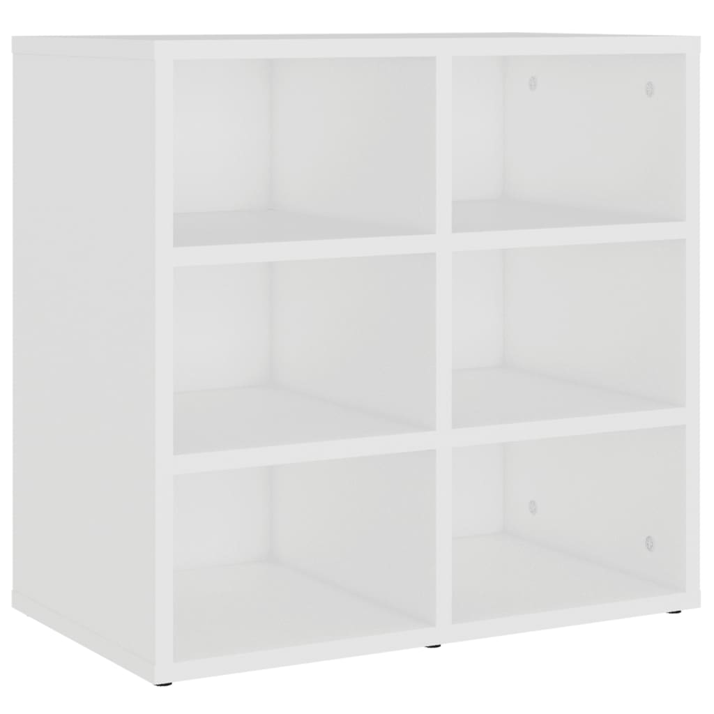 Schoenenkast 52,5x30x50 cm bewerkt hout wit