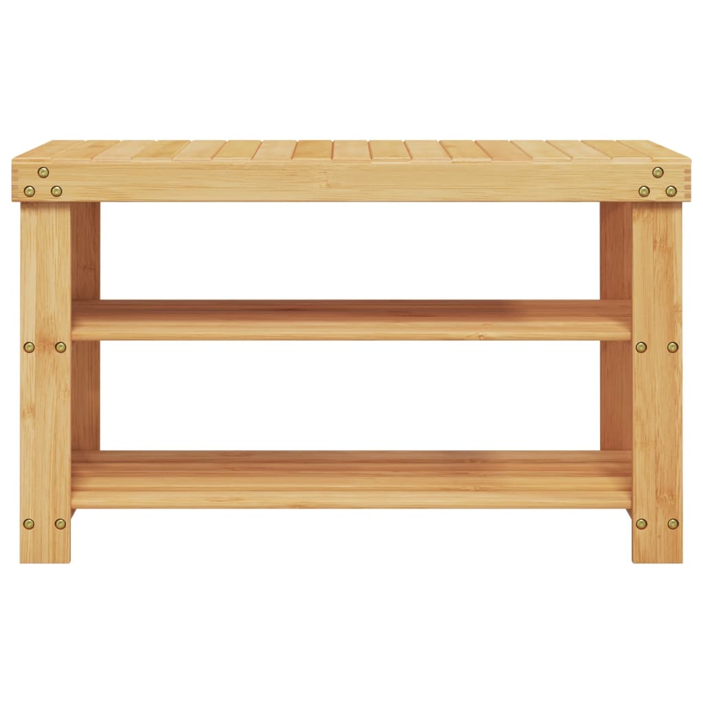 Schoenenrek 3-laags 70x27,5x45 cm bamboe