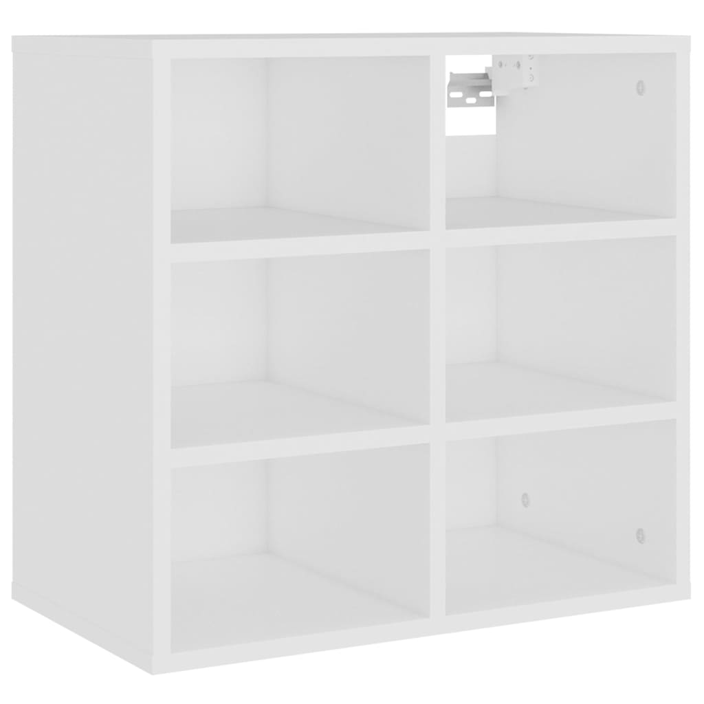 Schoenenkast 52,5x30x50 cm bewerkt hout wit